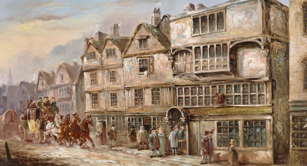 The Cock Tavern, Bishopsgate Street, Londýn, od J.C. Maggs
