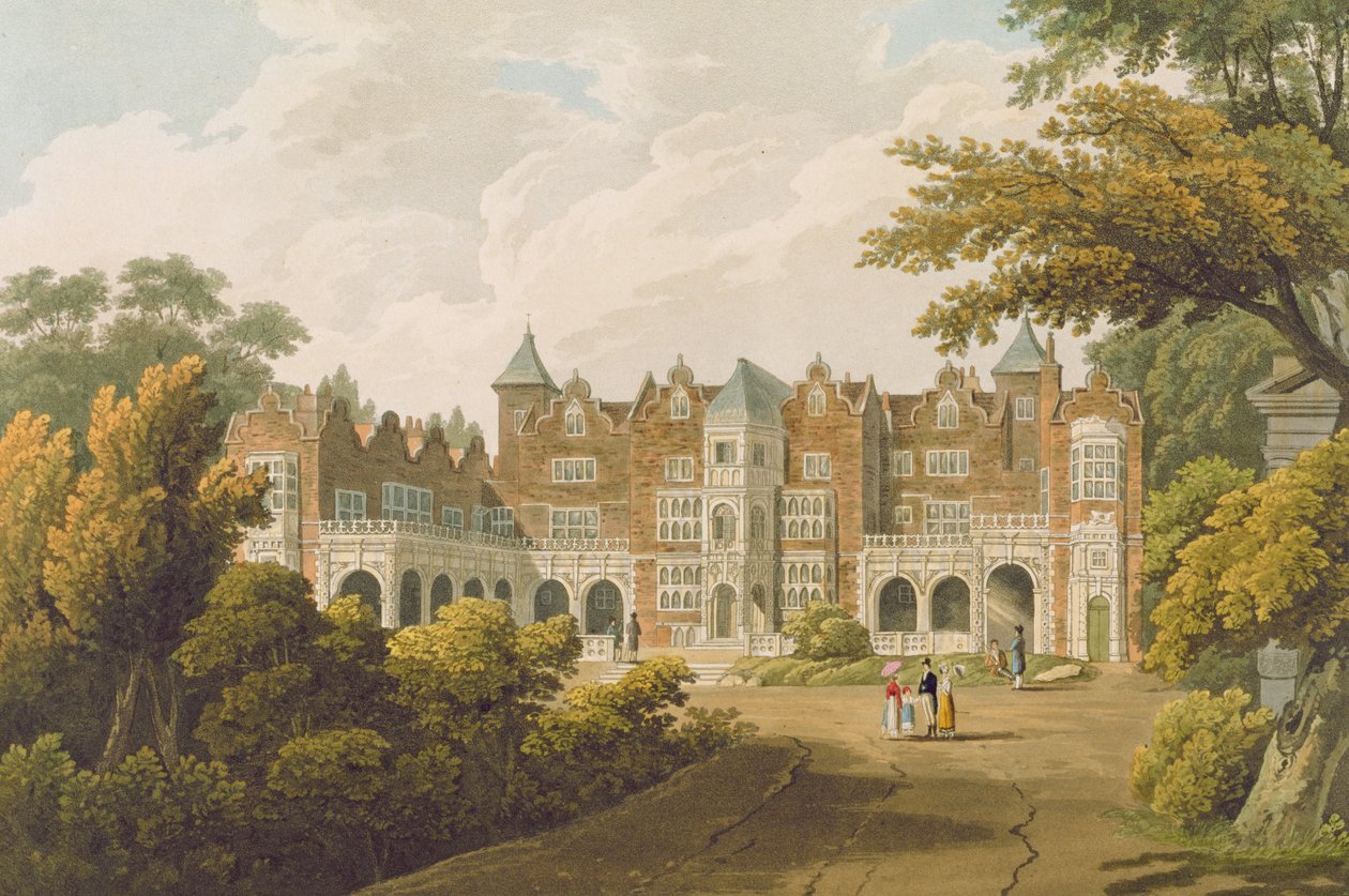 Holland House, sídlo pravého ctihodného lorda Hollanda, ryl R. Havell und Son od J.C. Smith