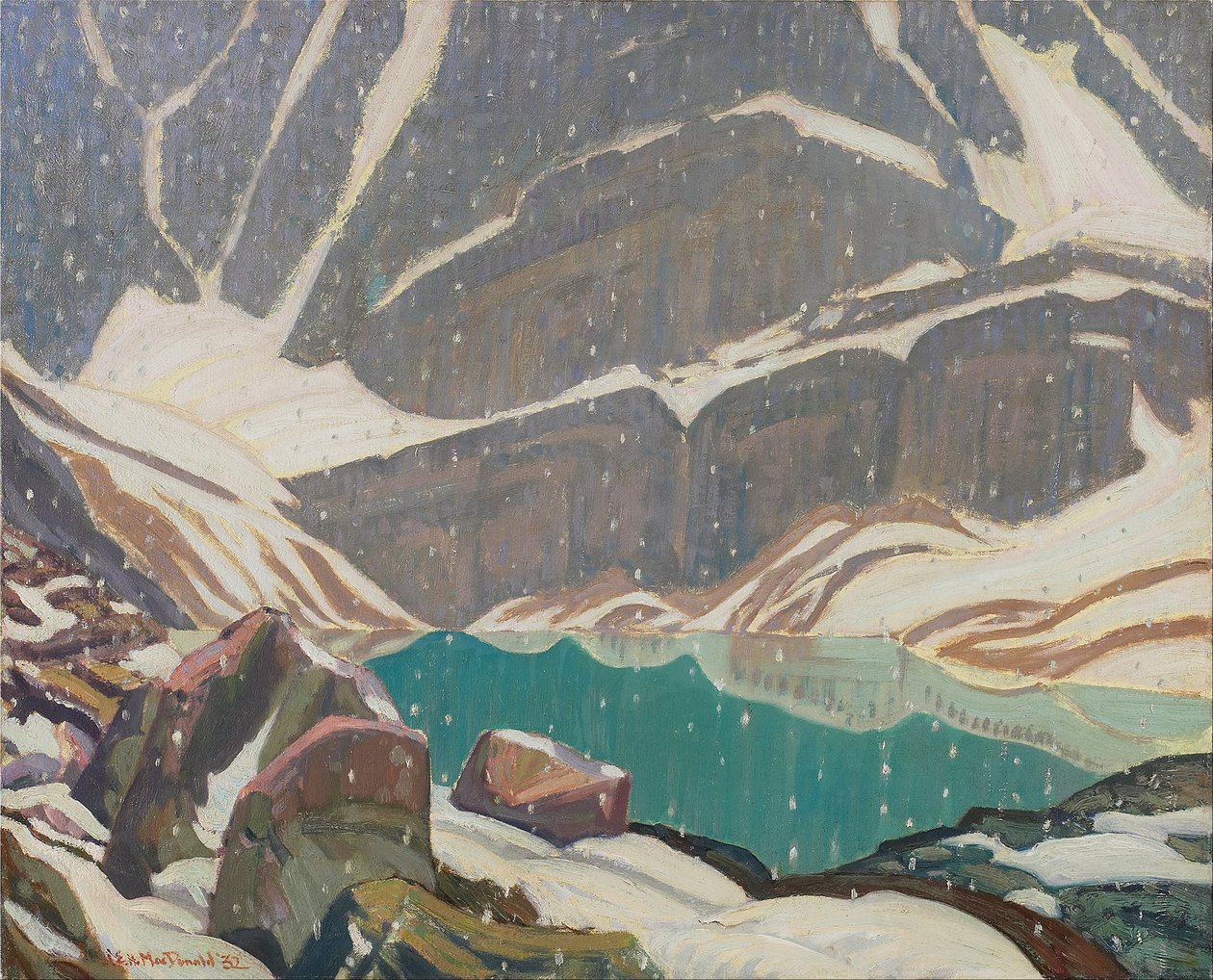 Horská samota (jezero Oesa) od J.E.H. MacDonald