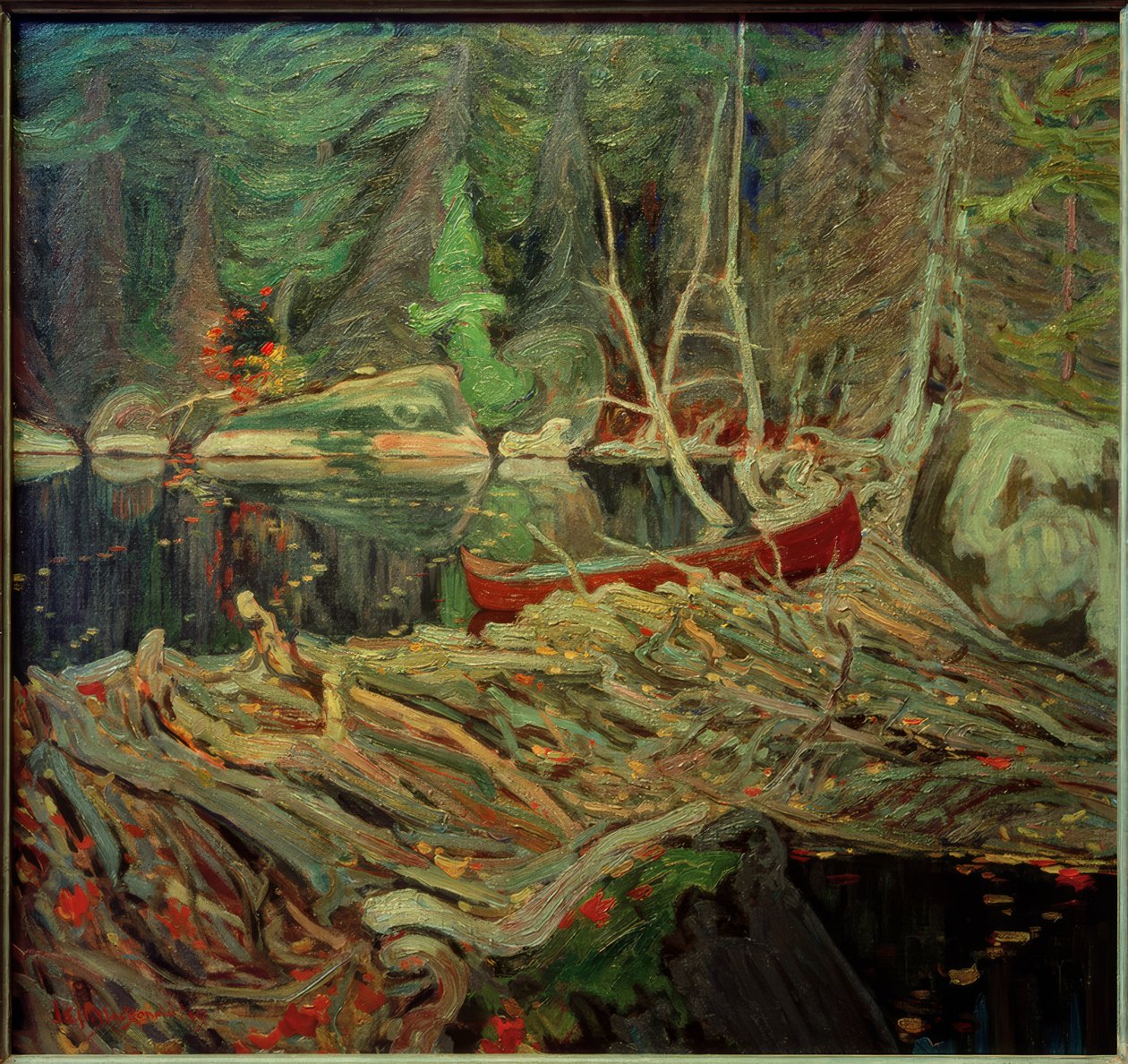 Bobří přehrada od J.E.H. MacDonald