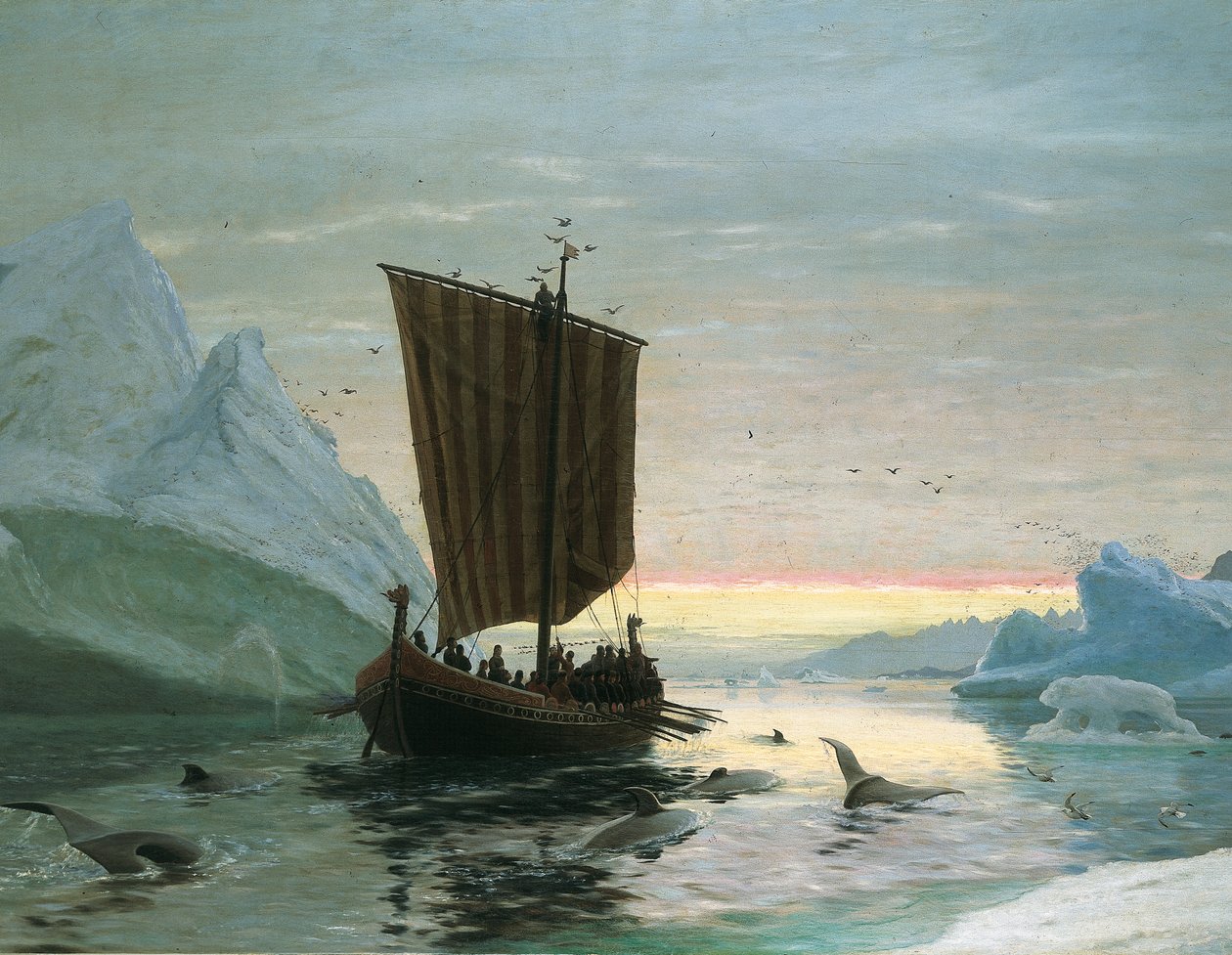 Erik Röde objevuje Grónsko, 1875 od J.E. Carl Rasmussen