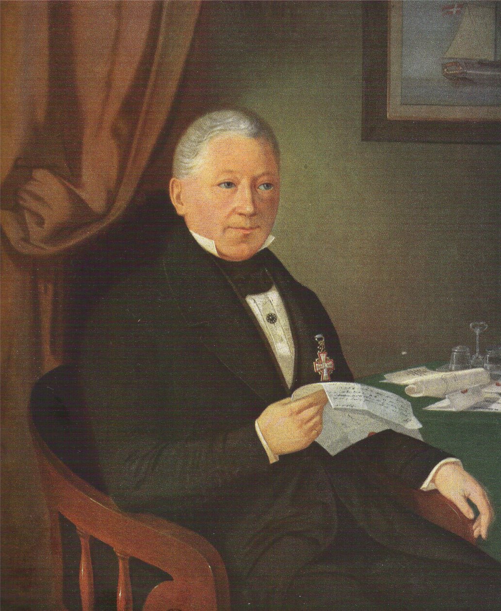 Portrét Jacoba Holma (1770-1845) od J.F. Møller