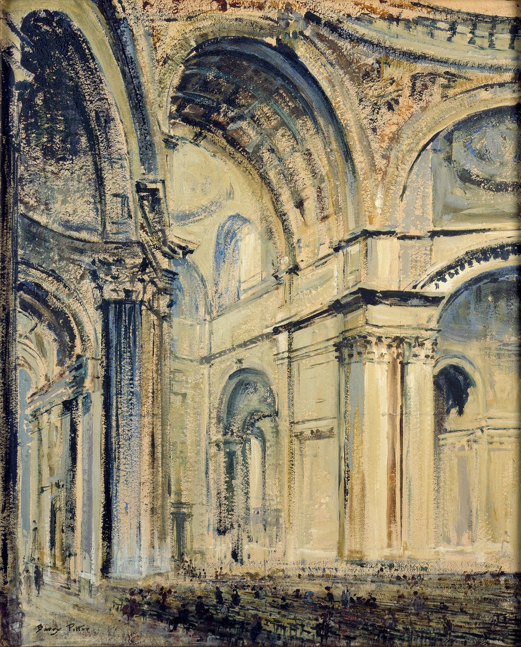 Interiér katedrály svatého Pavla, c1910 od JF Barry Pittar
