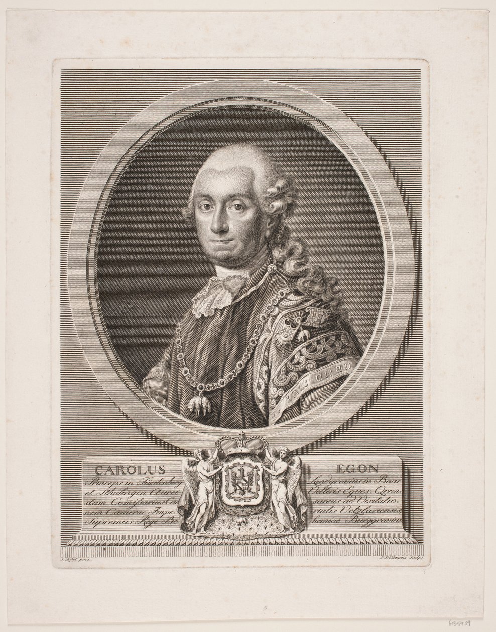 Carl Egon, princ z Fürstenbergu od J.F. Clemens