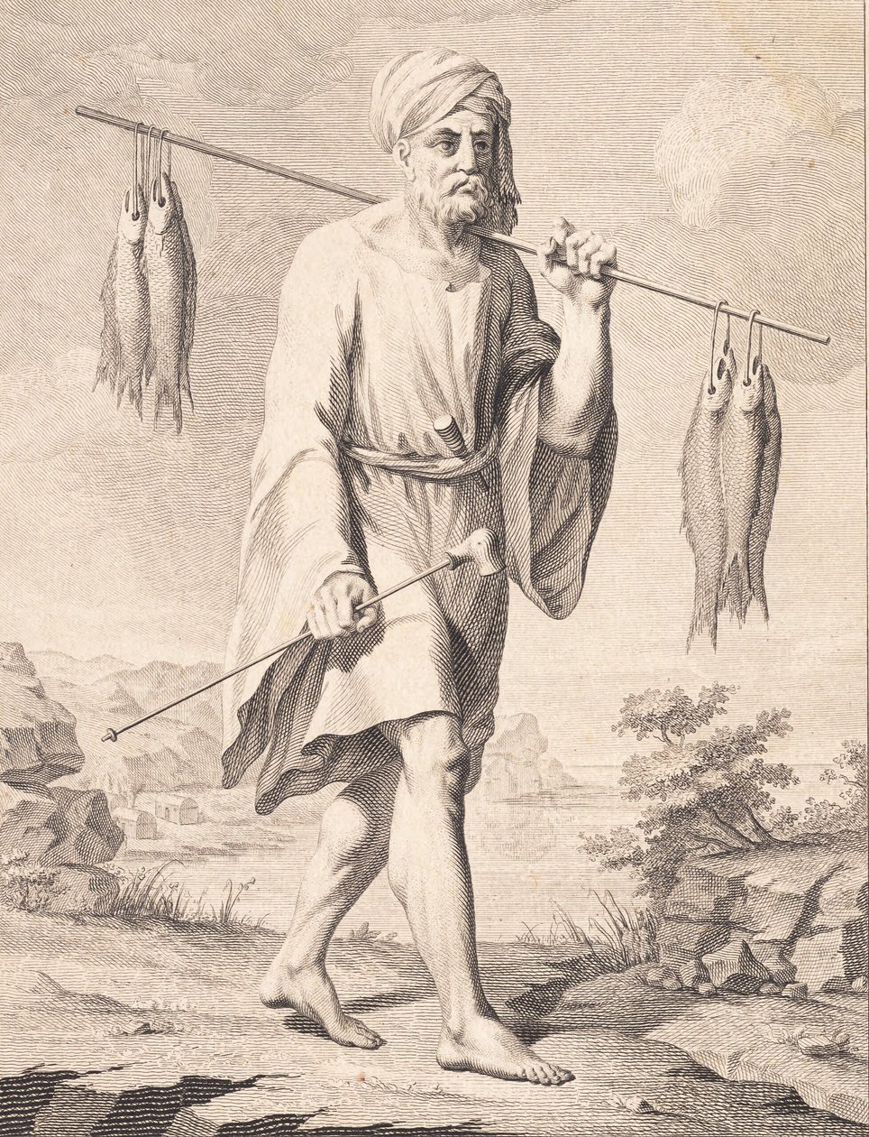 Arabský rybář od J.F. Clemens
