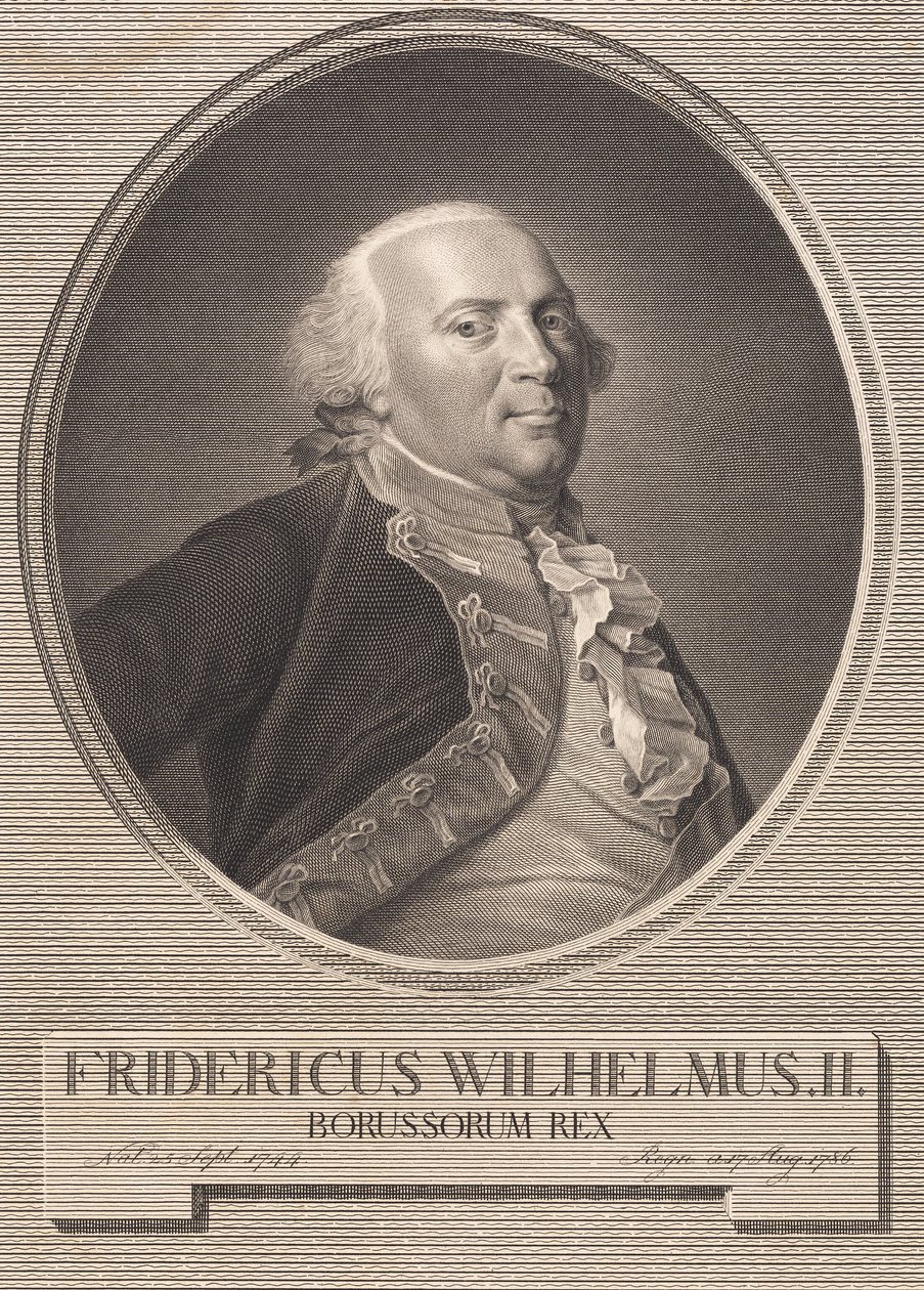 Friedrich Wilhelm II od J.F. Clemens