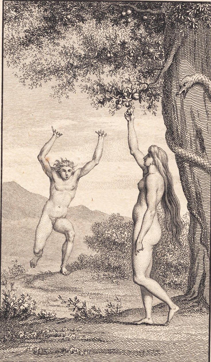 Ilustrace k Ewaldovu "Adam a Eva". III od J.F. Clemens