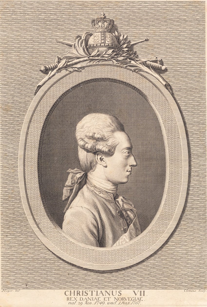 Kong Christian VII od J.F. Clemens