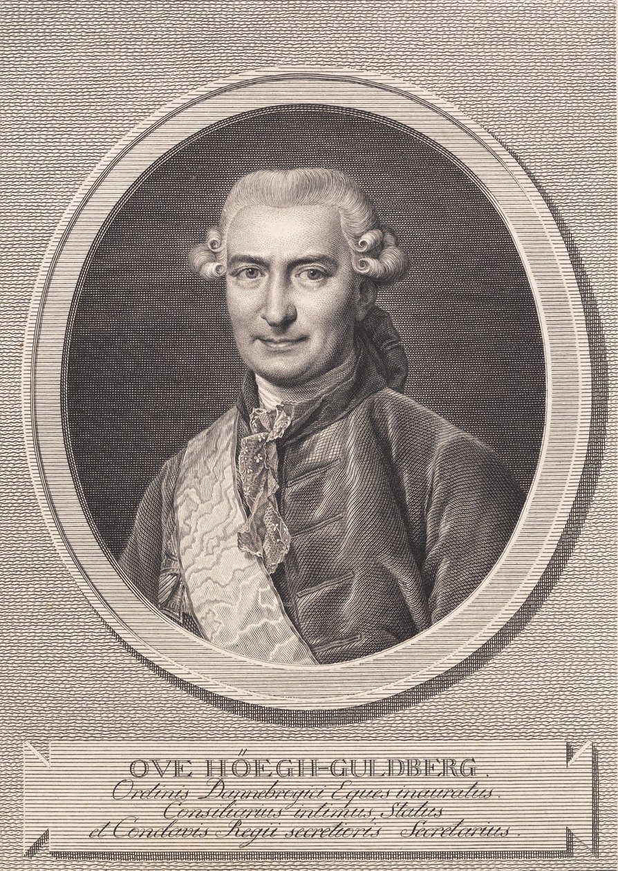 Portrét Ove Høegha-Guldberga od J.F. Clemens