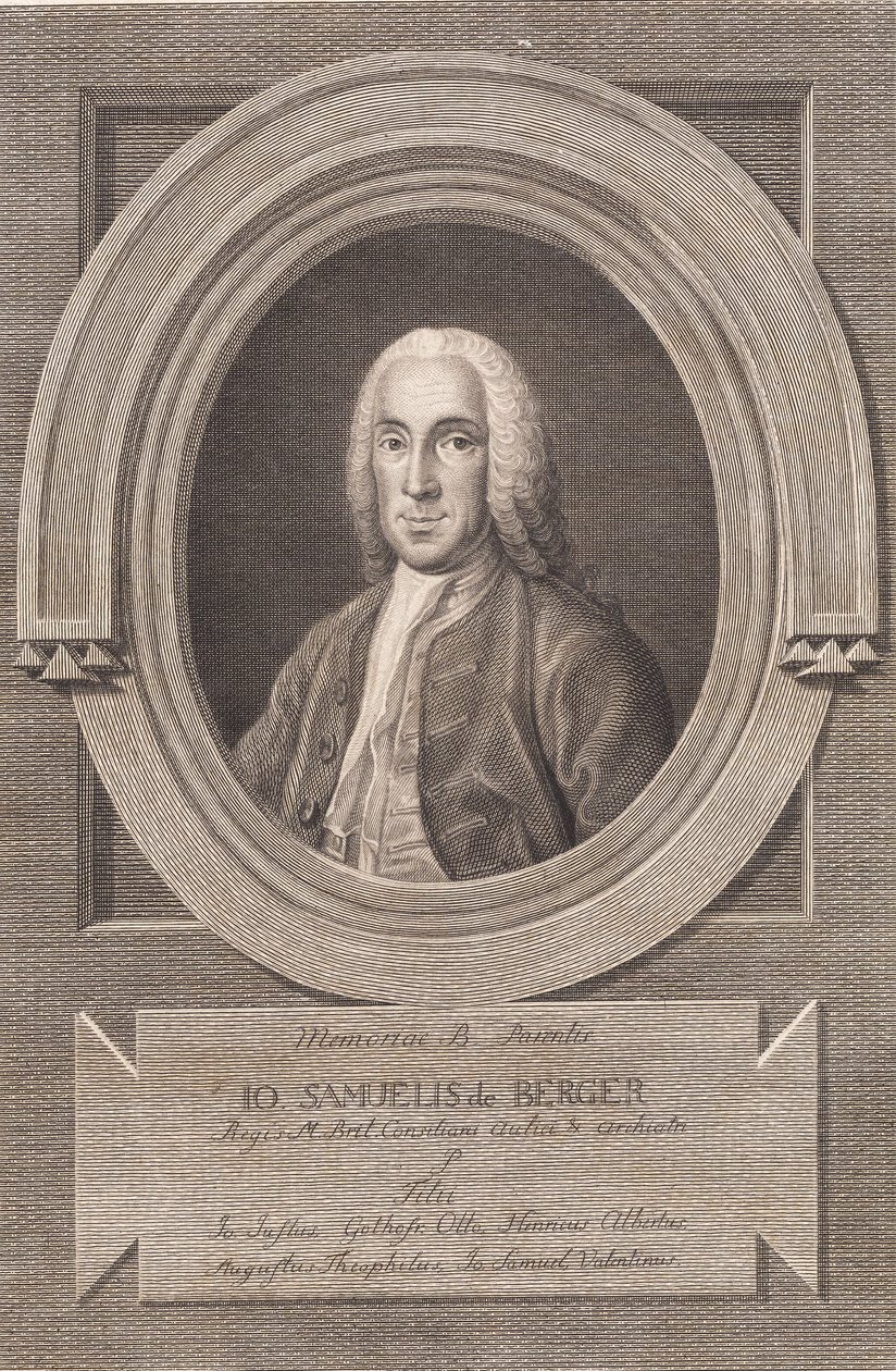 Portrét lékaře Johanna Samuela von Bergera od J.F. Clemens
