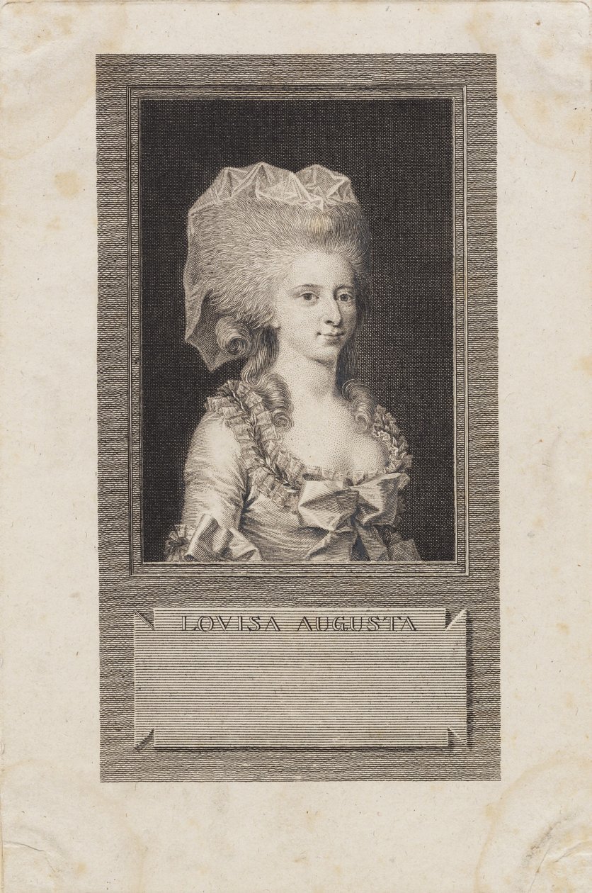 Portrét princezny Louisy Augusty od J.F. Clemens