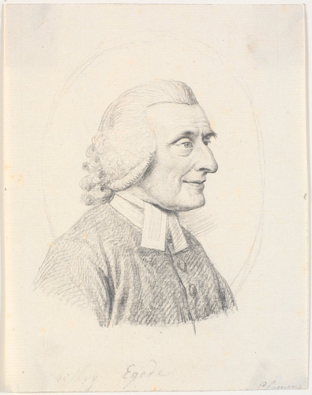 Portrét kněze Paula Egedeho (1709-89) od J.F. Clemens