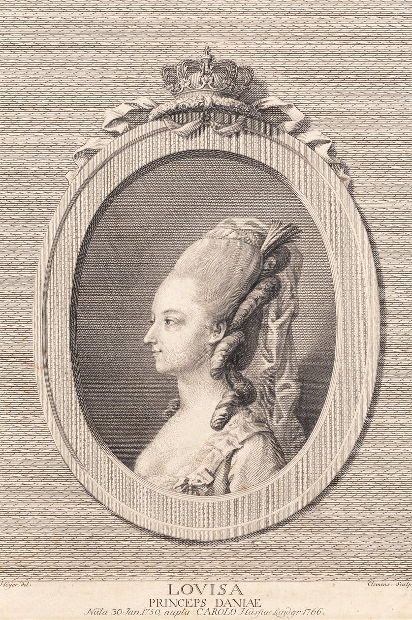 Princezna Louise, provdaná za Carla Hesenského od J.F. Clemens