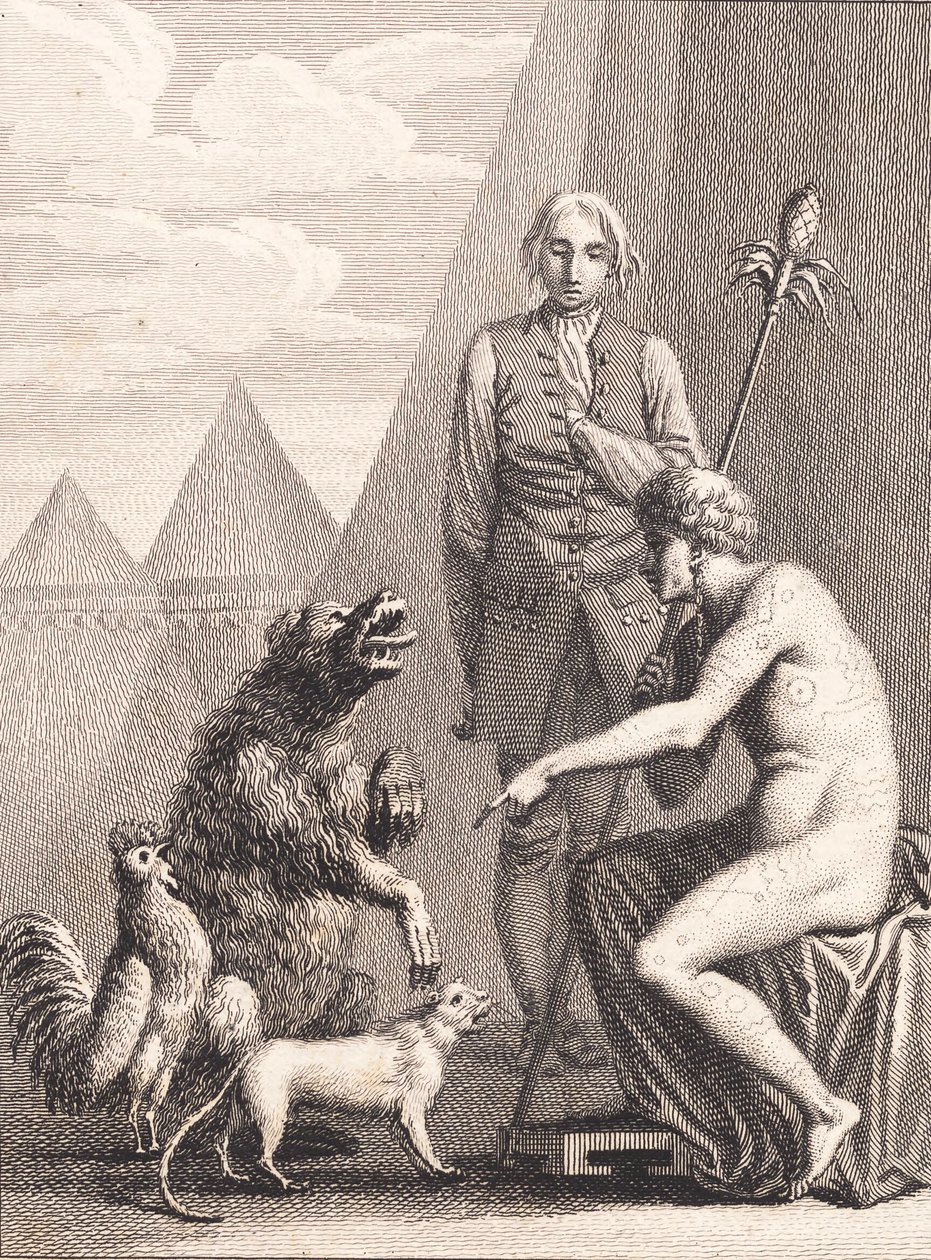 Qvamův císař přijímá vyslance od J.F. Clemens