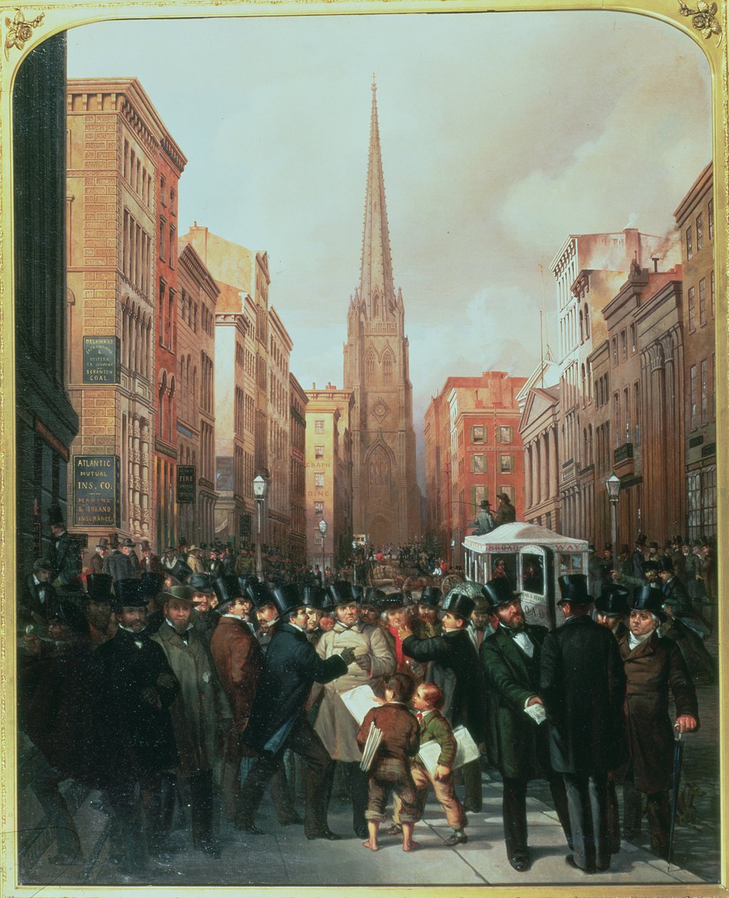 Wall Street, 13. října 1857 od J.H. and Rosenburg, C. Cafferty