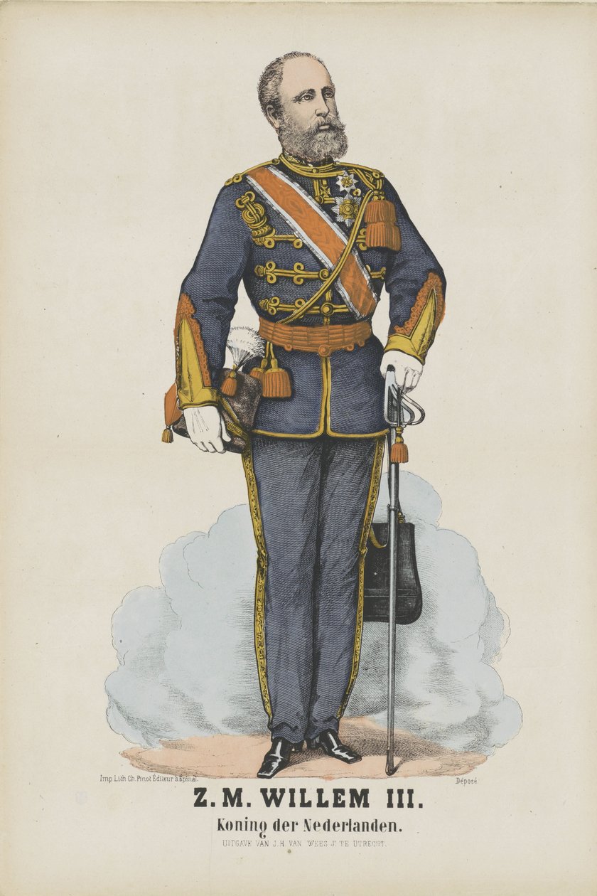 H. M. Vilém III. / král Nizozemska (titul na předmětu) od J.H. van Wees (II)