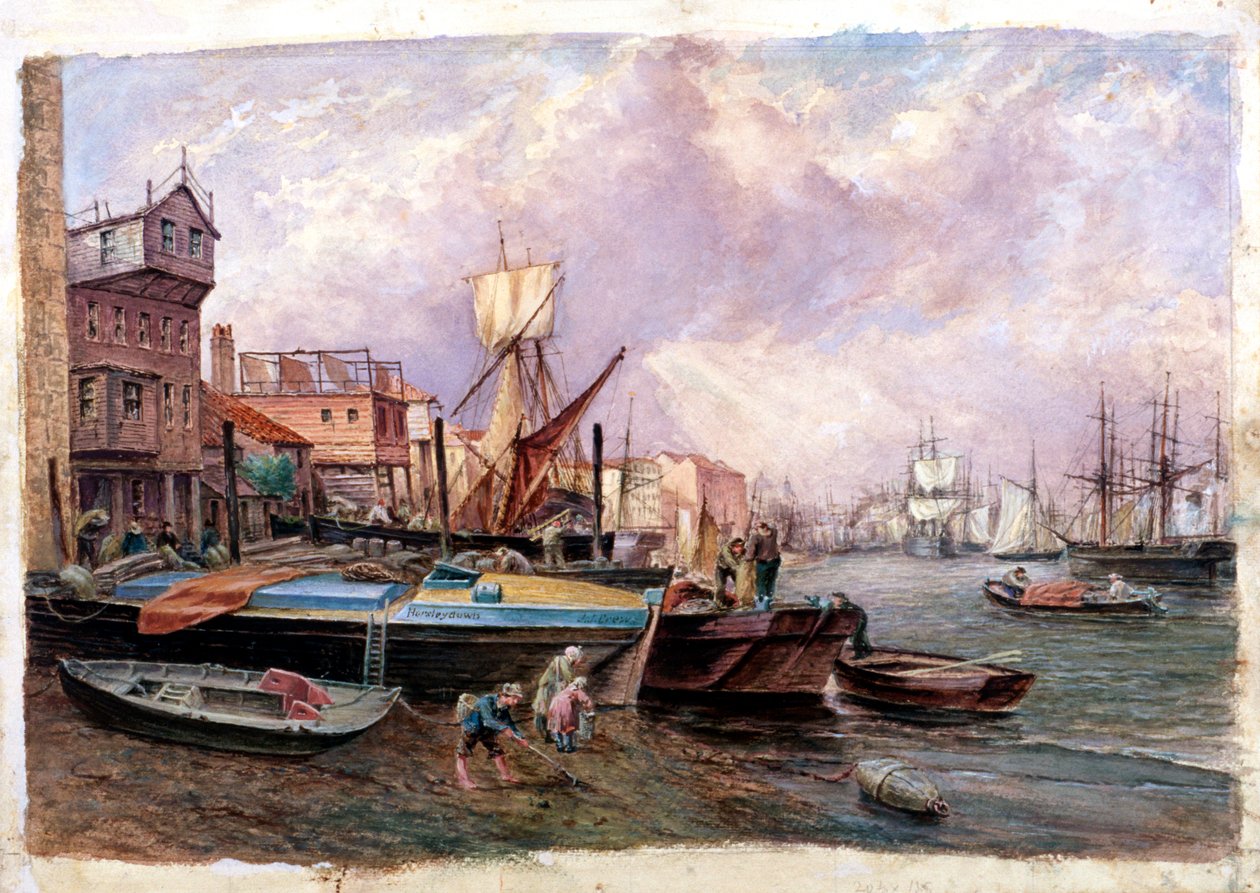 Horsleydown, Bermondsey, Londýn, c1850 od JJ Crew