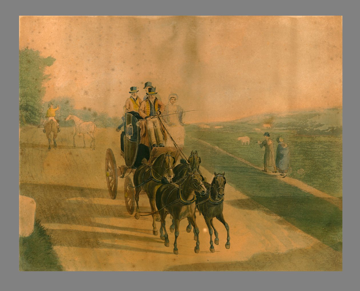 Poštovní trenér, 1820 od J.L.A.