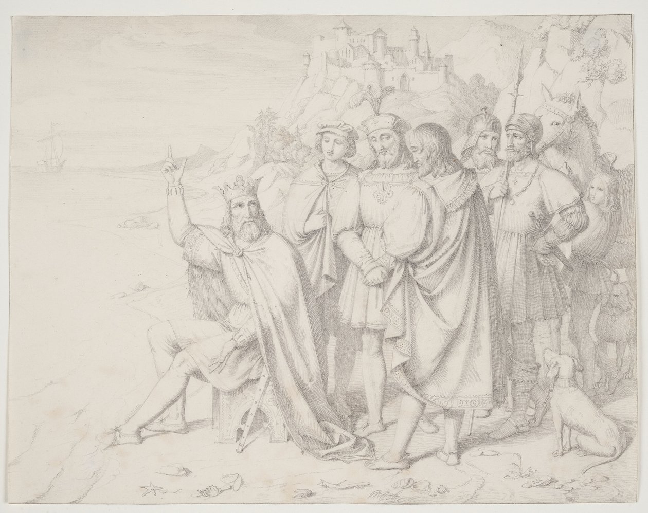 Canute the Great u pláže od J.L. Lund