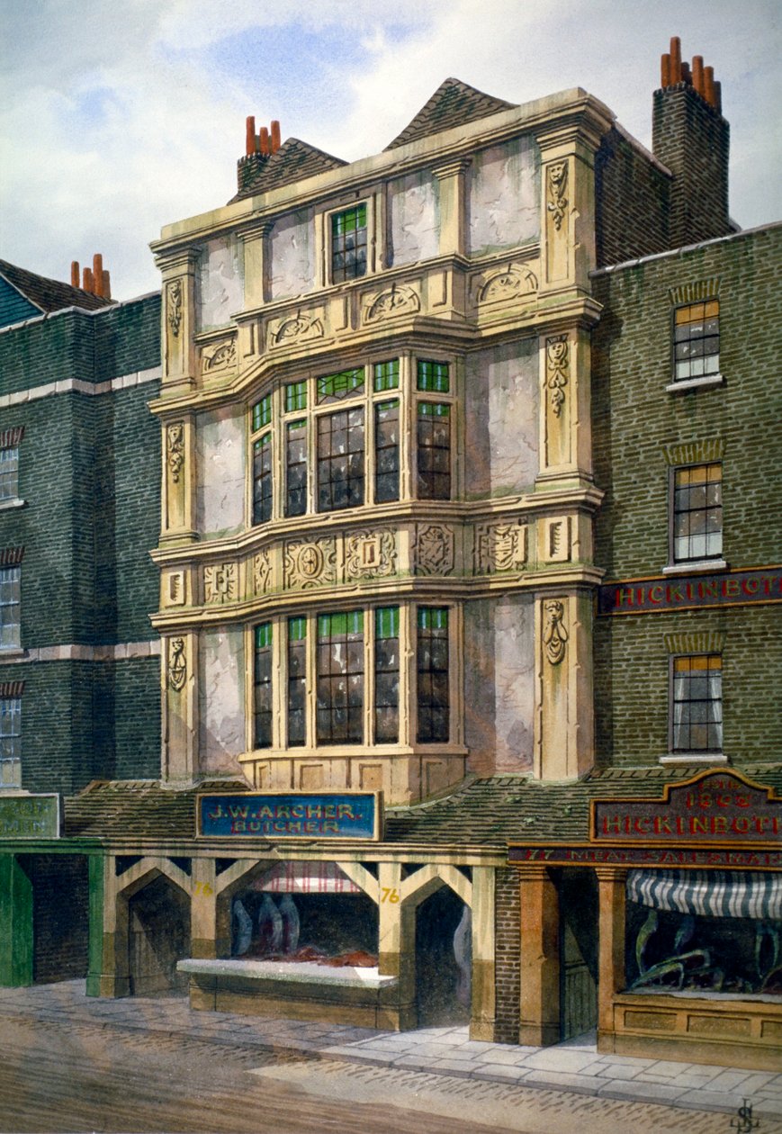 76 Aldgate High Street, Londýn, c1860 od JL Stewart