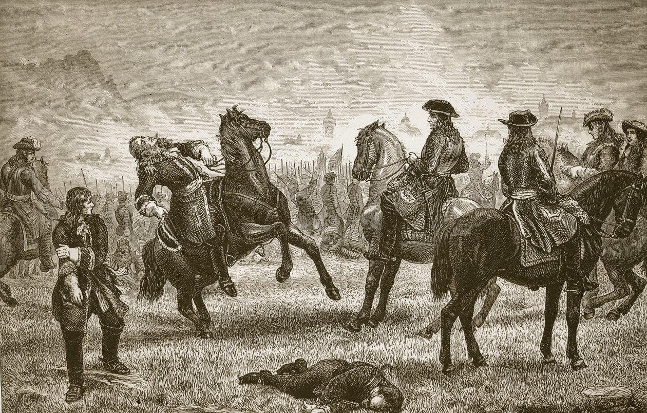 William III při obléhání Namuru, vyrytý Butterworthem a Heathem od J.M.L. Ralston