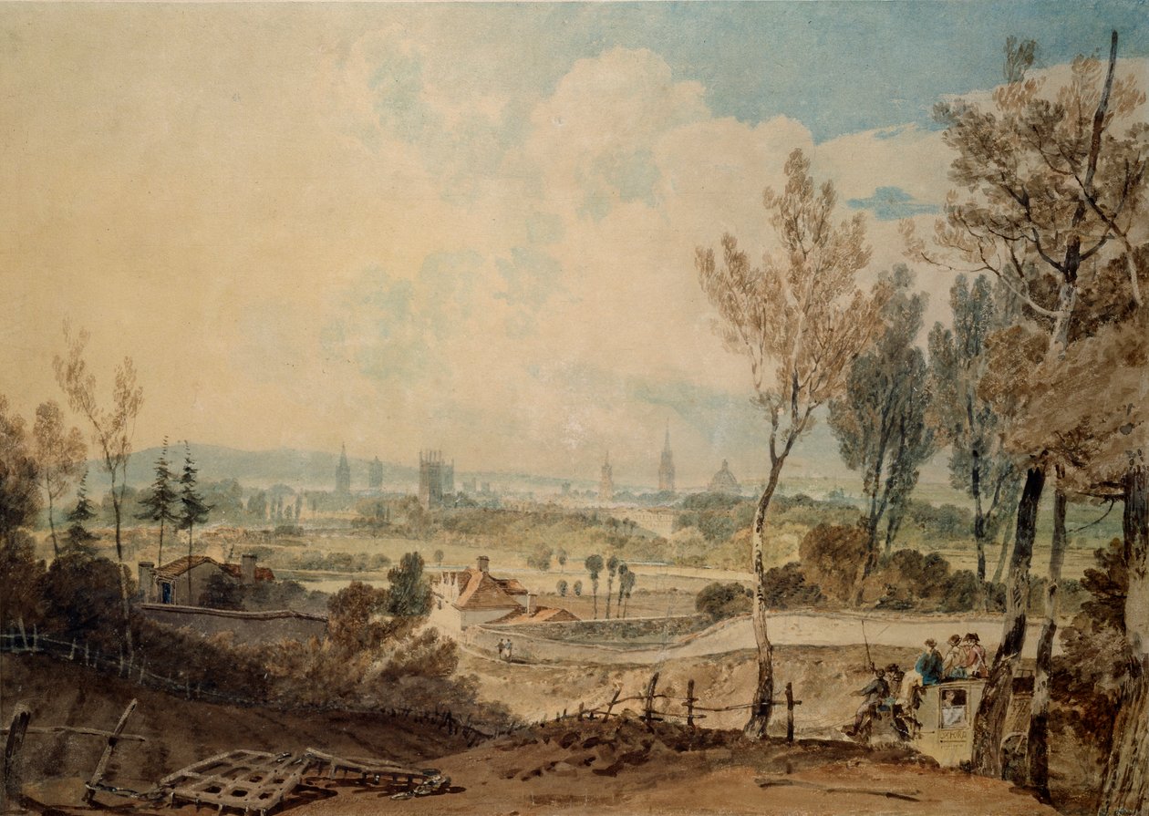Pohled na Oxford z jižní strany Headington Hill, 1803-1804 od Joseph Mallord William Turner