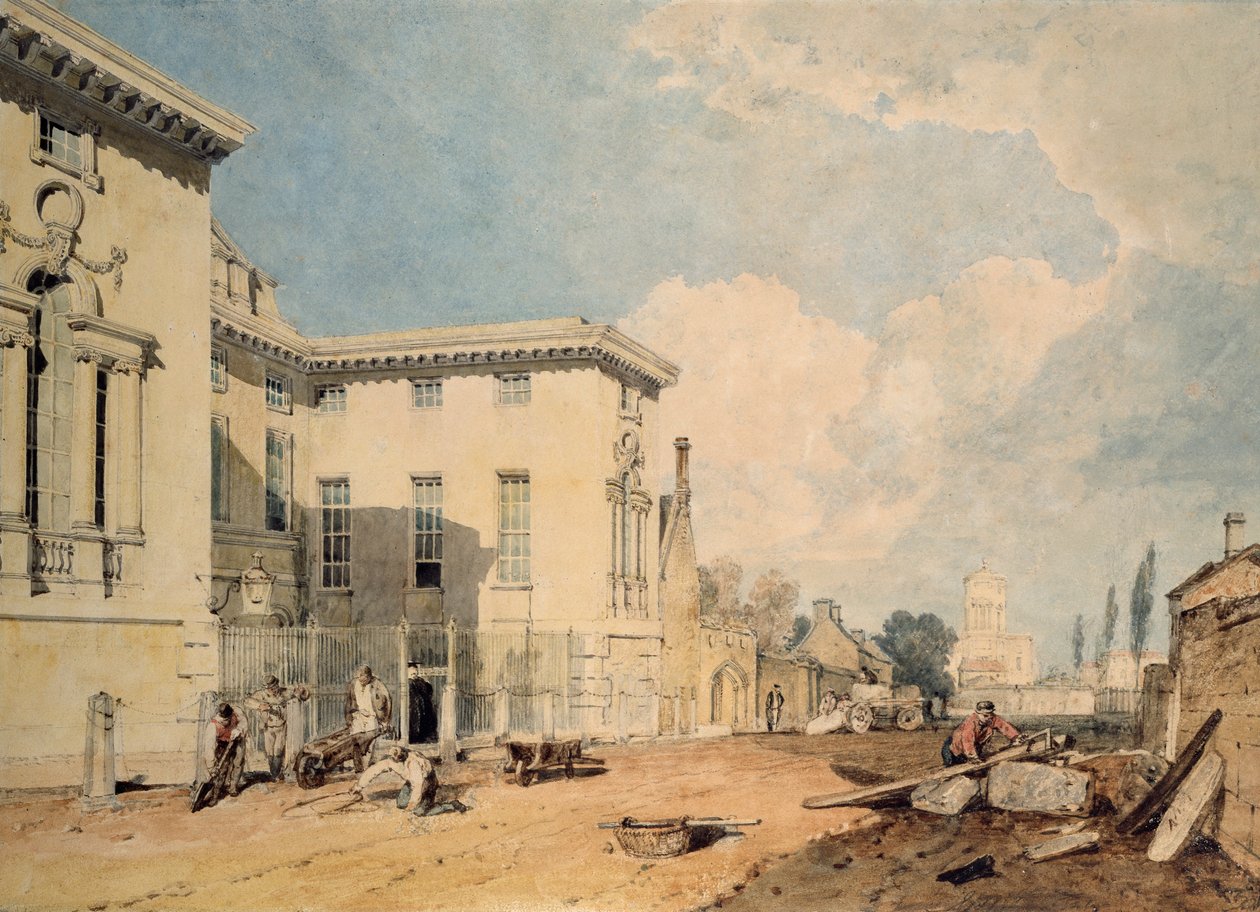 Pohled na Worcester College, 1803-1804 od Joseph Mallord William Turner