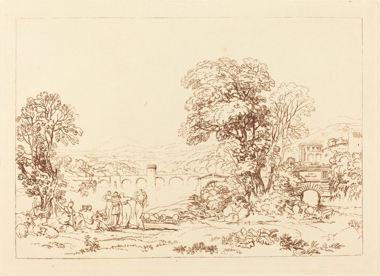 Apuleia při hledání Apuleia. od Joseph Mallord William Turner