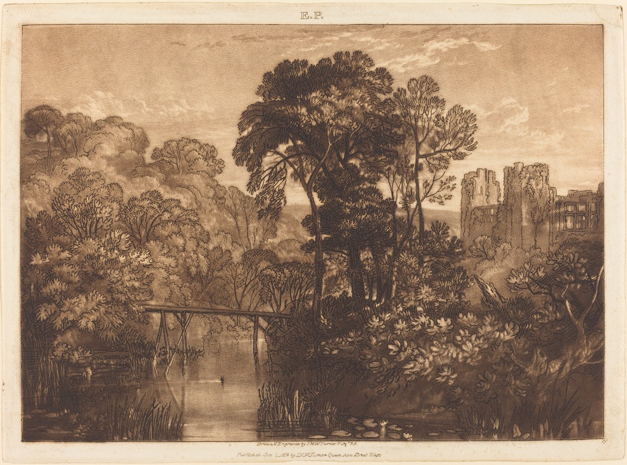 Berry Pomeroy Castle, publikoval 1816. od Joseph Mallord William Turner