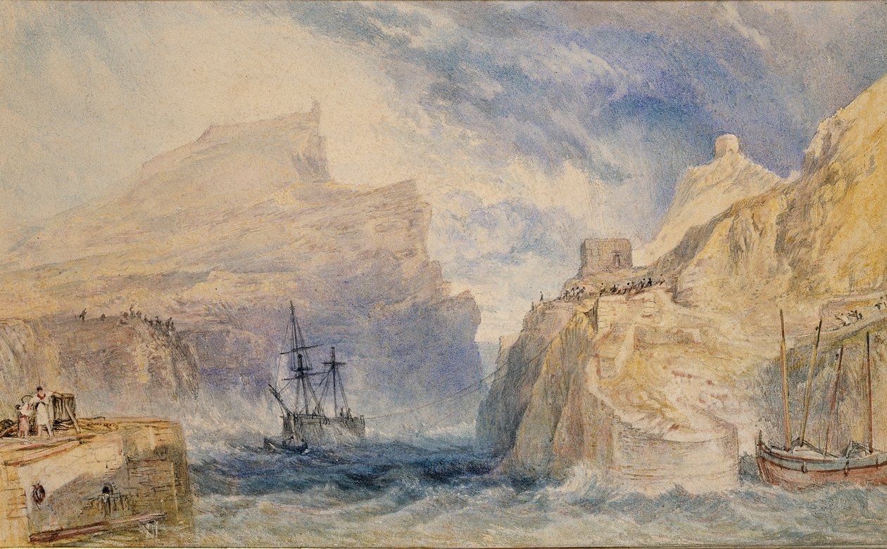 Boscastle, Cornwall, c1824 od Joseph Mallord William Turner