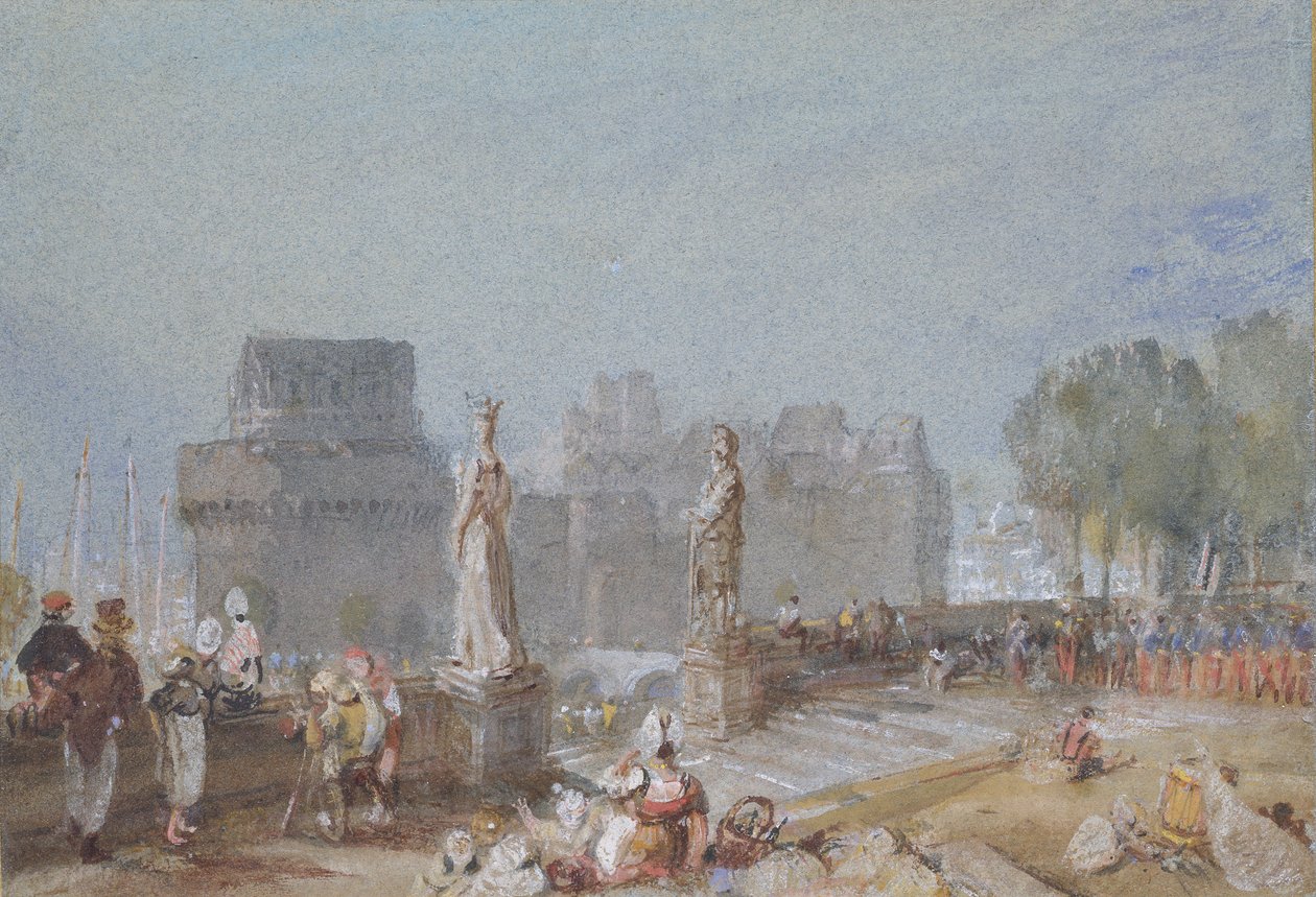 Hrad Nantes, c1830 od Joseph Mallord William Turner