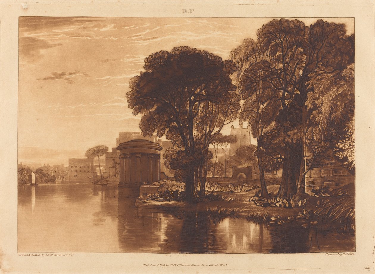 Isleworth, publikoval 1819. od Joseph Mallord William Turner
