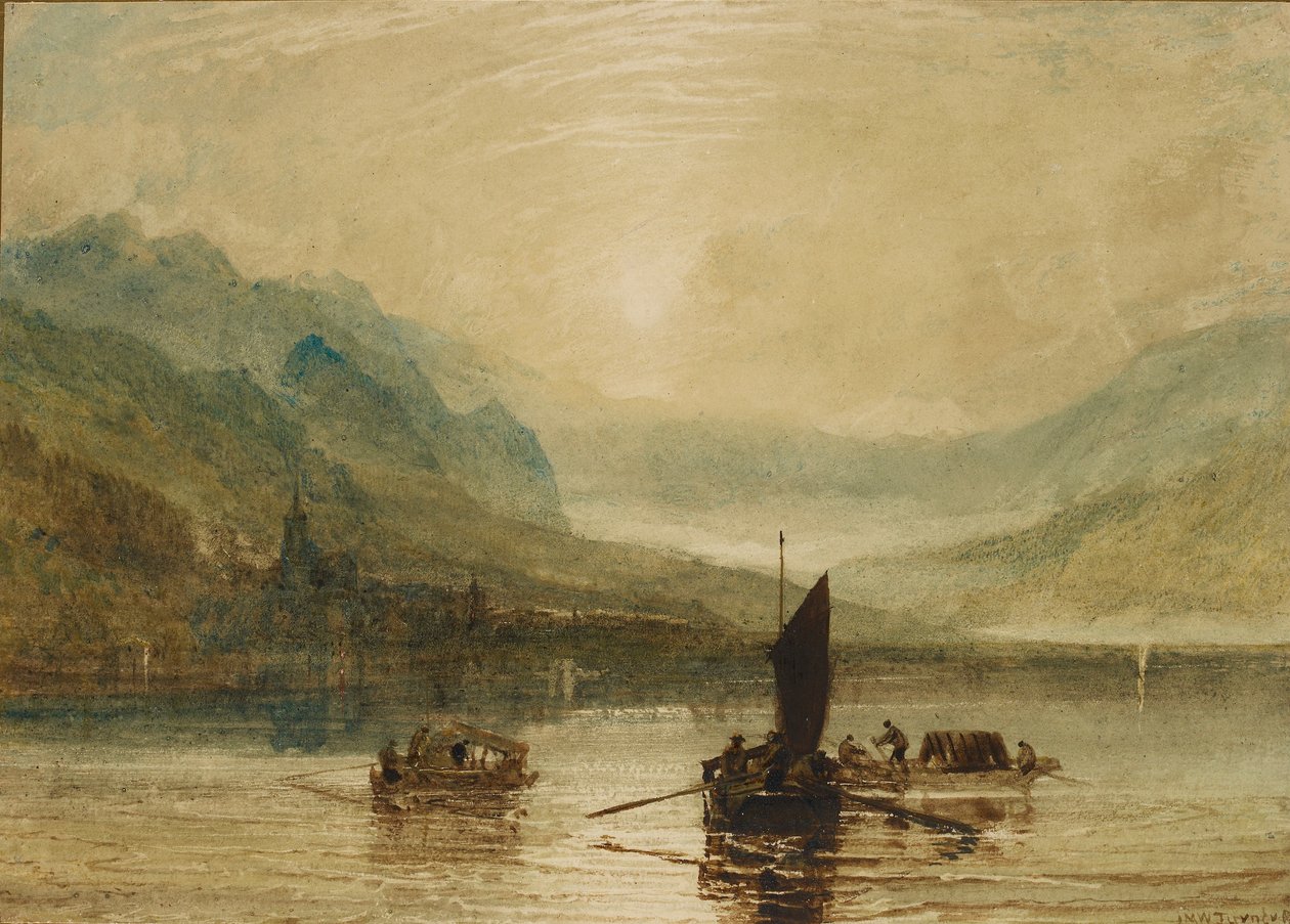 Brienzské jezero, Měsíční svit, 1802-1808 od Joseph Mallord William Turner