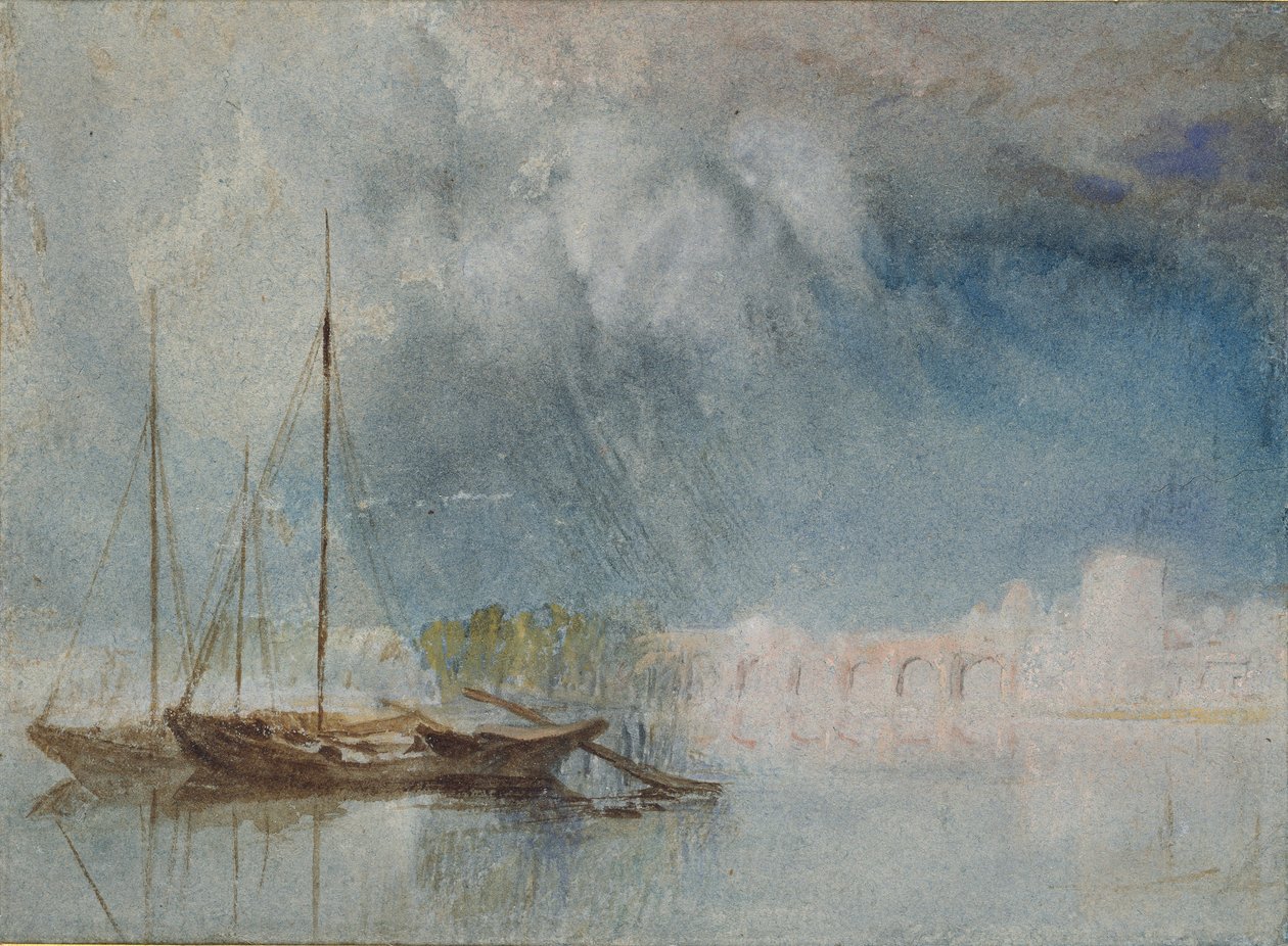 Nantes: Pirmilský most, c1830 od Joseph Mallord William Turner