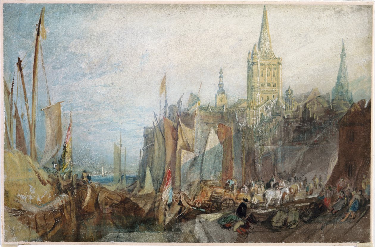 "Rýnská brána, Kolín nad Rýnem", 1819 od Joseph Mallord William Turner