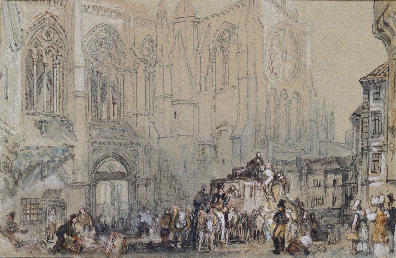 Kostel St Julien, Tours, c1830 od Joseph Mallord William Turner