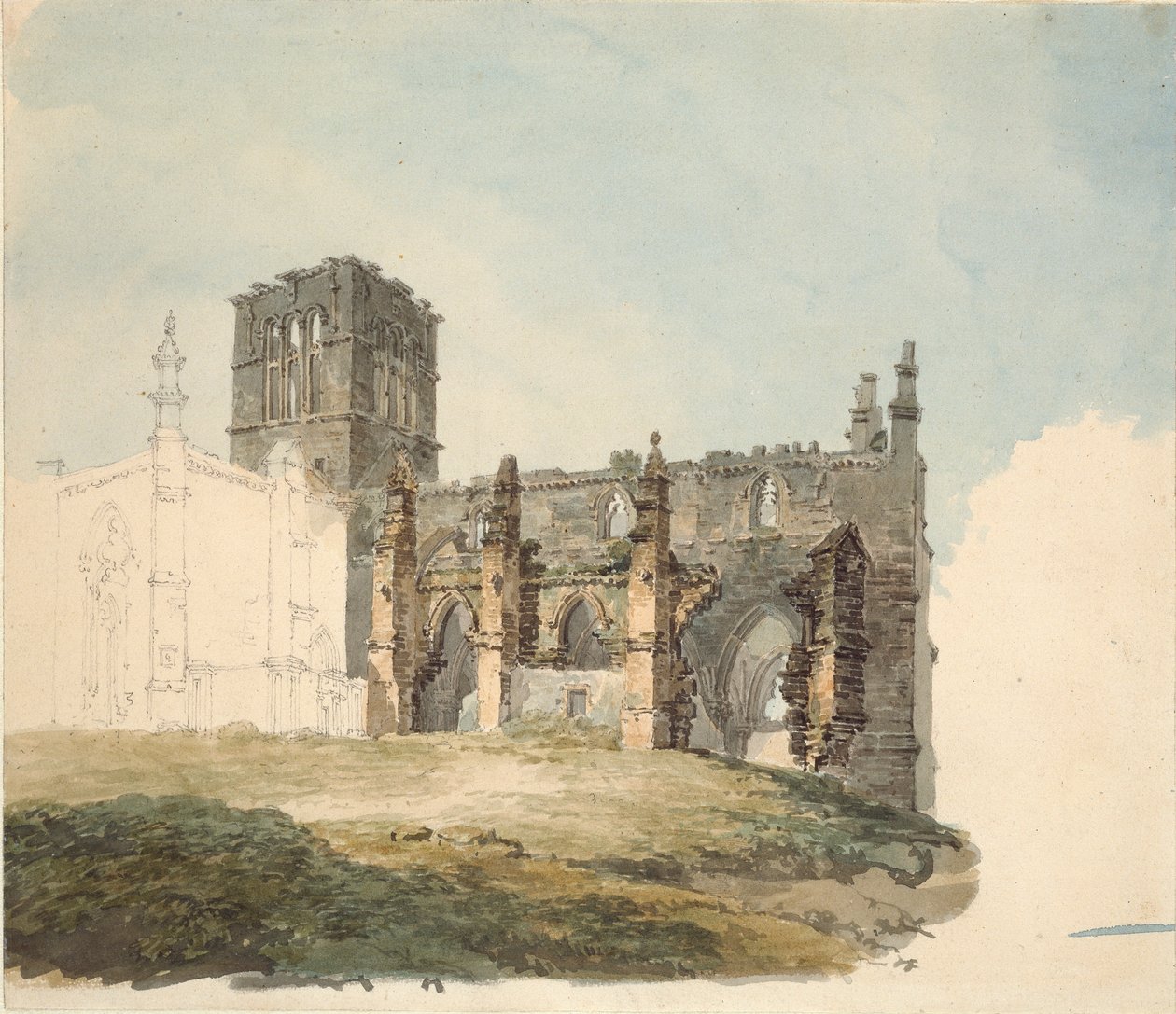 The Ruined Abbey at Haddington, c1794 od Joseph Mallord William Turner