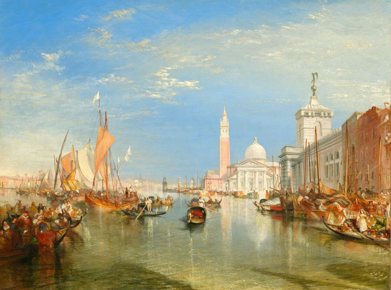 Benátky: Dogana a San Giorgio Maggiore, 1834. od Joseph Mallord William Turner
