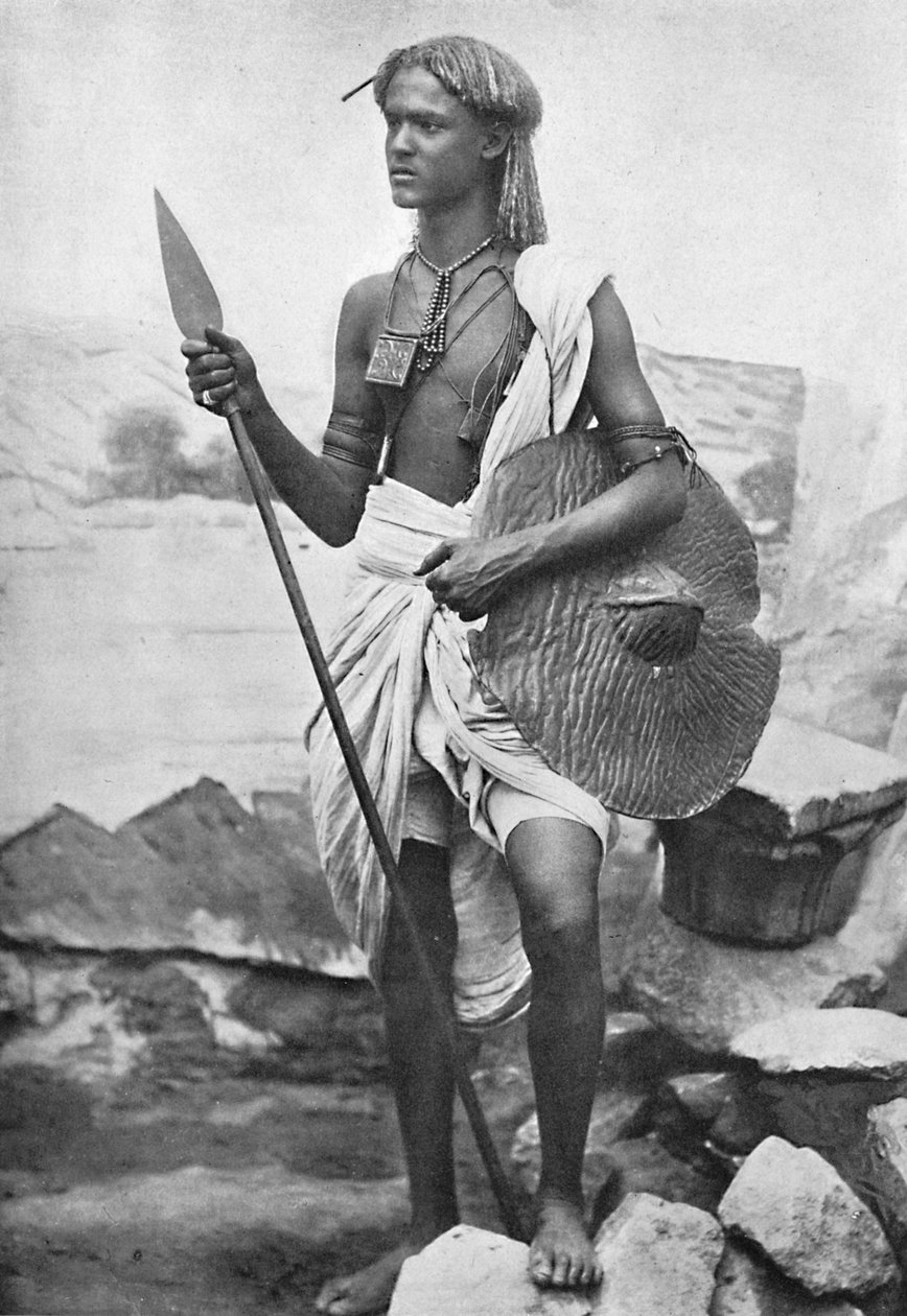 Bishari Hamite, Nubian Desert, mezi Nilem a Rudým mořem, 1912 od JP Sebach