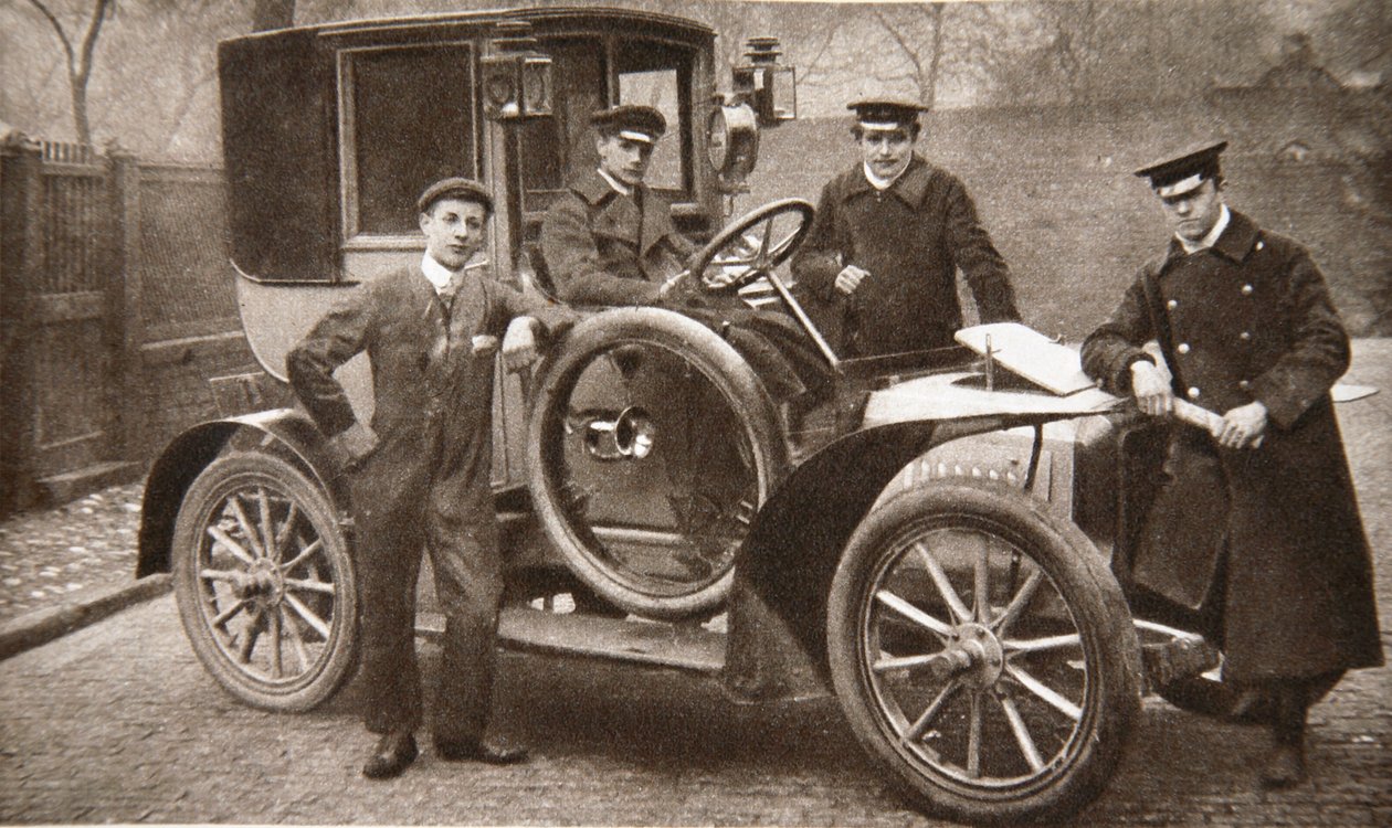 První taxi v Liverpoolu, Merseyside, 1906 od JP Wood