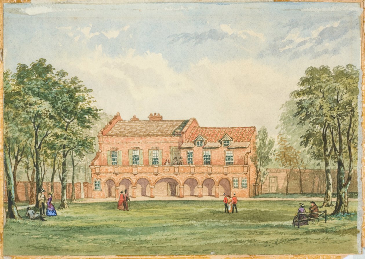 Old Forth House, Newcastle (barva těla, tužka a wc na palubě) od J.R. Dewar