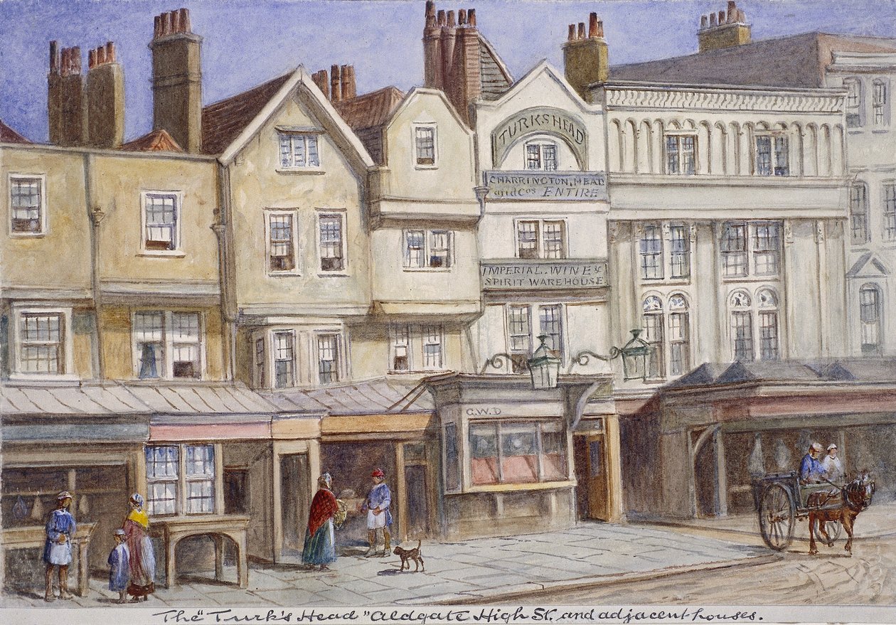 Aldgate High Street, Londýn, 1869 od JT Wilson