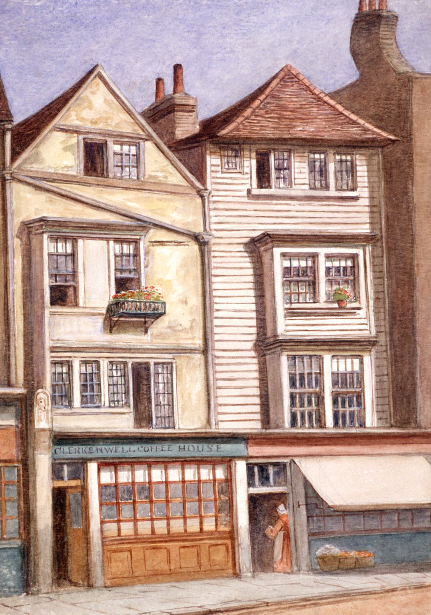 Clerkenwell Coffee House, Clerkenwell Green, Finsbury, Londýn, 1871 od JT Wilson