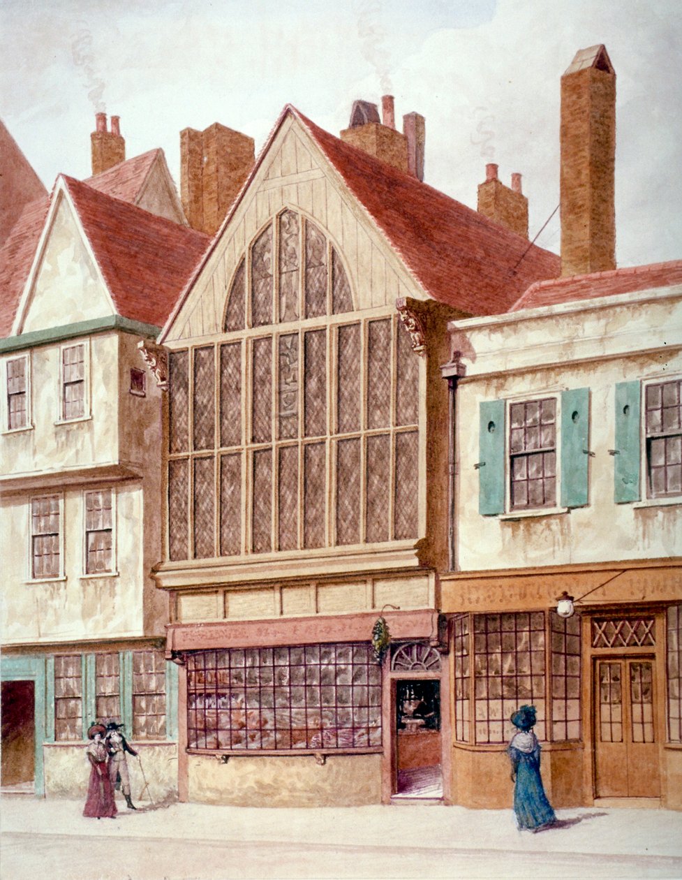 Pohled na Trinity Hall, Aldersgate Street, City of London, 1780. od JT Wilson