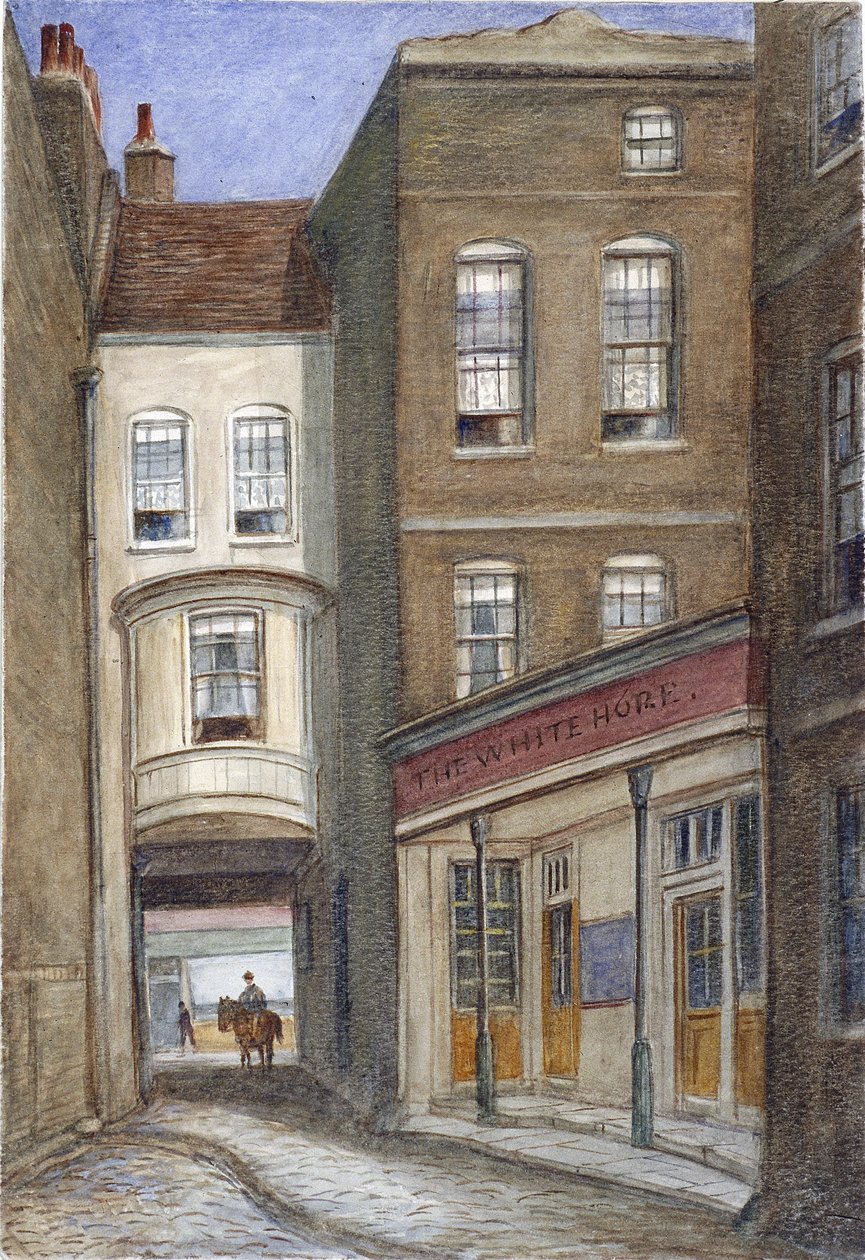 White Horse Inn, Fetter Lane, Londýn, 1870 od JT Wilson