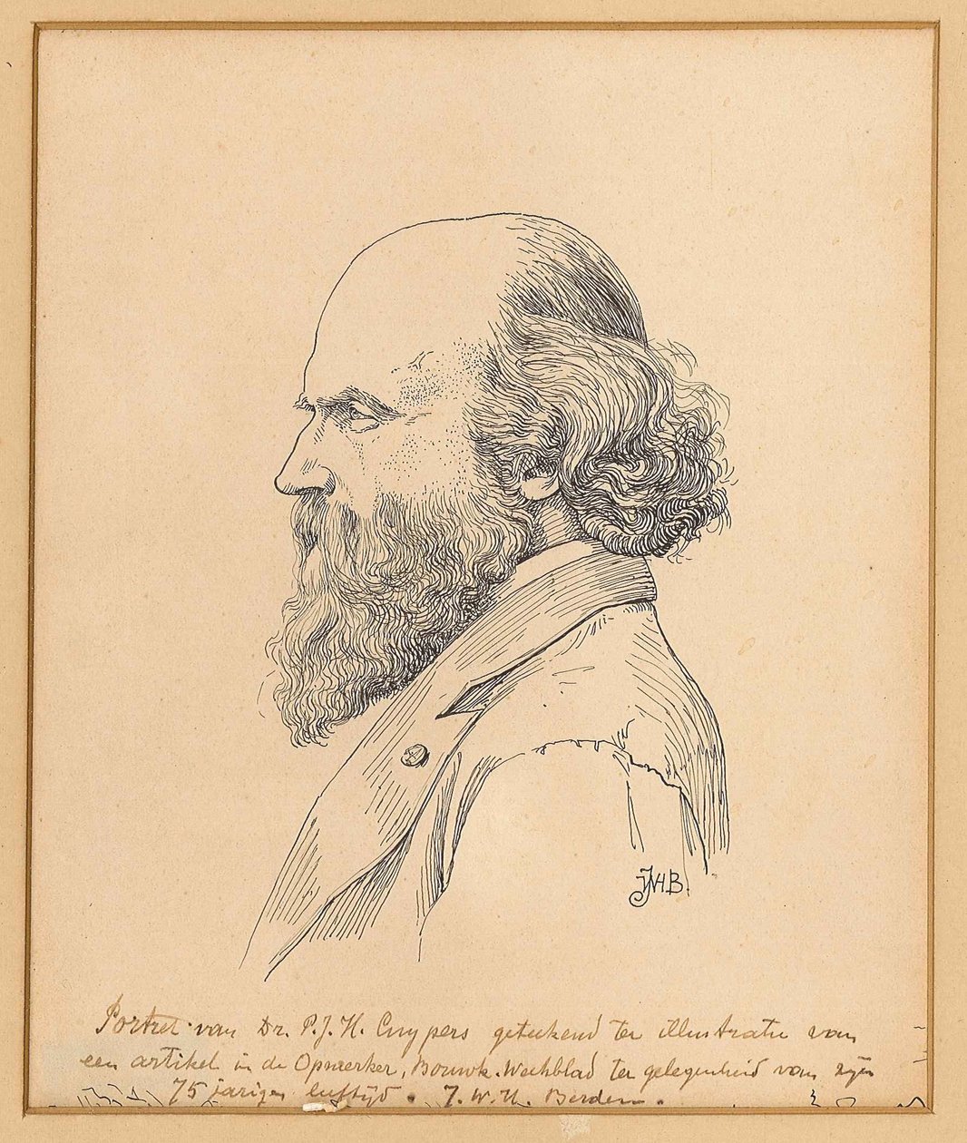 Portrét Pierra Cuypersa od J.W.H. Berden