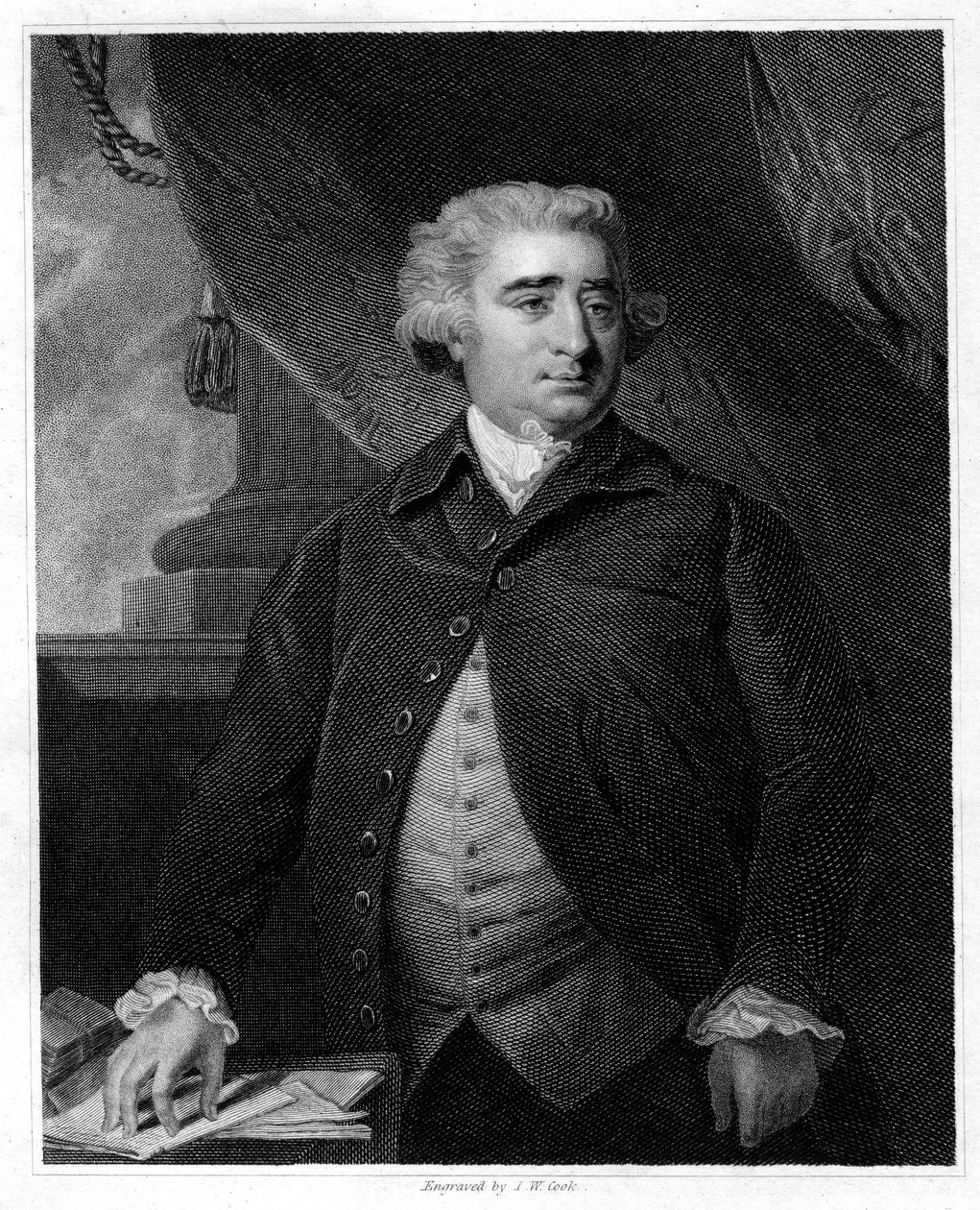 Charles James Fox, britský whigský politik, 1833. od J.W. Cook