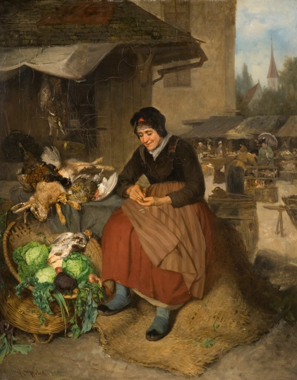 Počítání zisků, 1894 od J.W. Weben