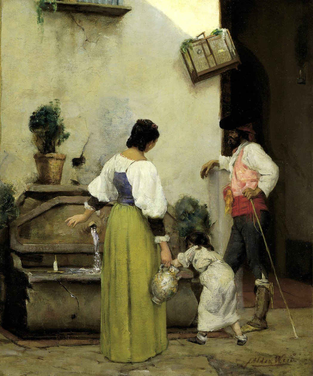 U koryta s vodou od J. Alden Weir