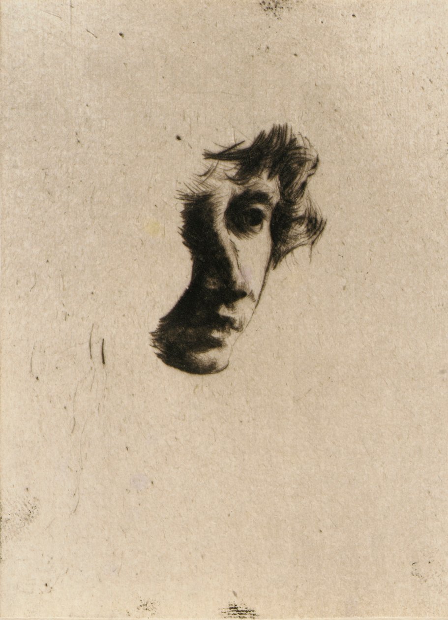 Fragment hlavy od J. Alden Weir